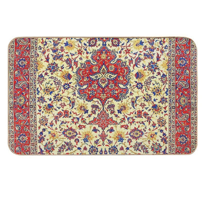 Isfahan Antique Persian Carpet Print  Stain-Proof Bath Mat
