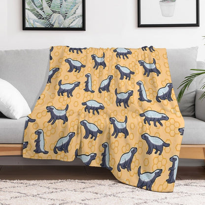 Honey Badger Don’t Care Sustainable Throw Blanket