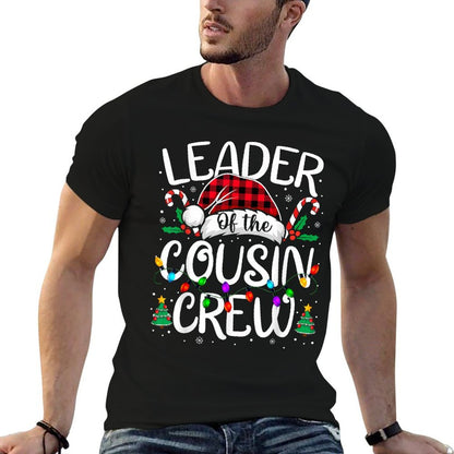 Leader of The Cousin Crew Christmas Family Matching Xmas  Eco-friendly Material T-Shirt
