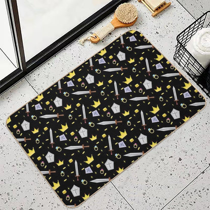 Adventure in The World of Knights  Easy To Clean Bath Mat