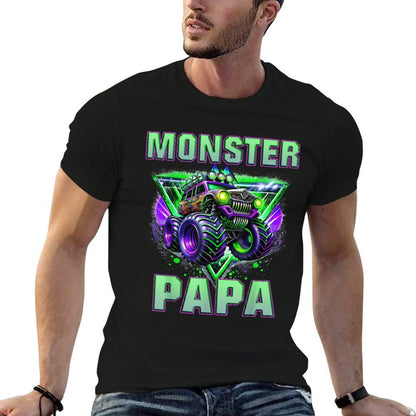 Monster Truck Papa Matching Family Truck Lovers  Durable T-Shirt