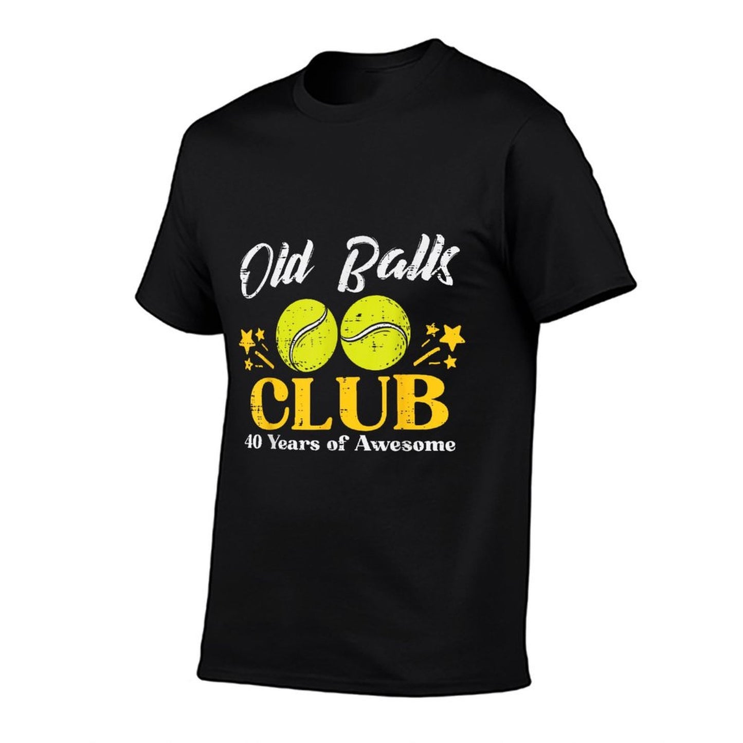 Old Balls Club Tennis 40 Years Awesome 40th Birthday Men  Affordable Price T-Shirt