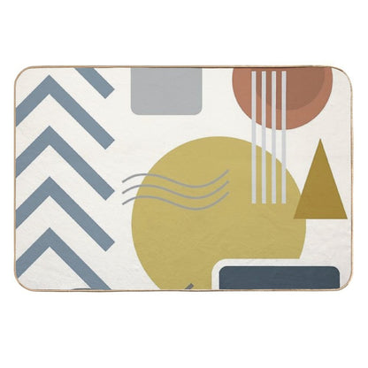 Mid Century Modern Geometric 3 #redbubble #stickers #posters #artprint  Dirt-Trapping Bath Mat