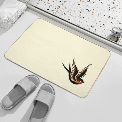 Vintage Traditional Swallow  Absorbent Bath Mat