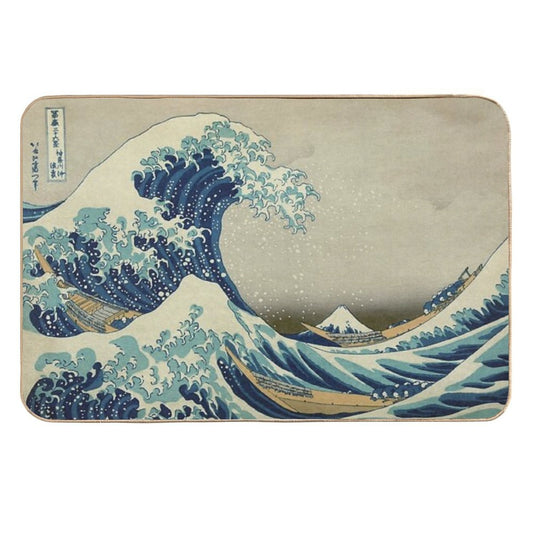 The Great Wave Off Kanagawa  Anti-Trip Bath Mat