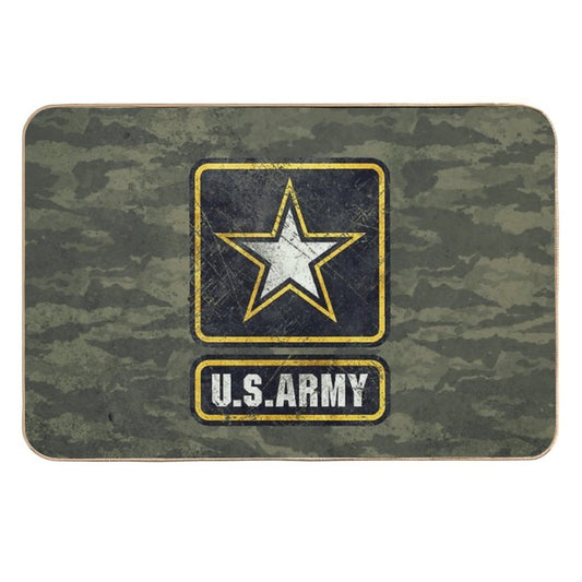 Ultra-Vintage US Army Emblem  Long-Lasting Bath Mat