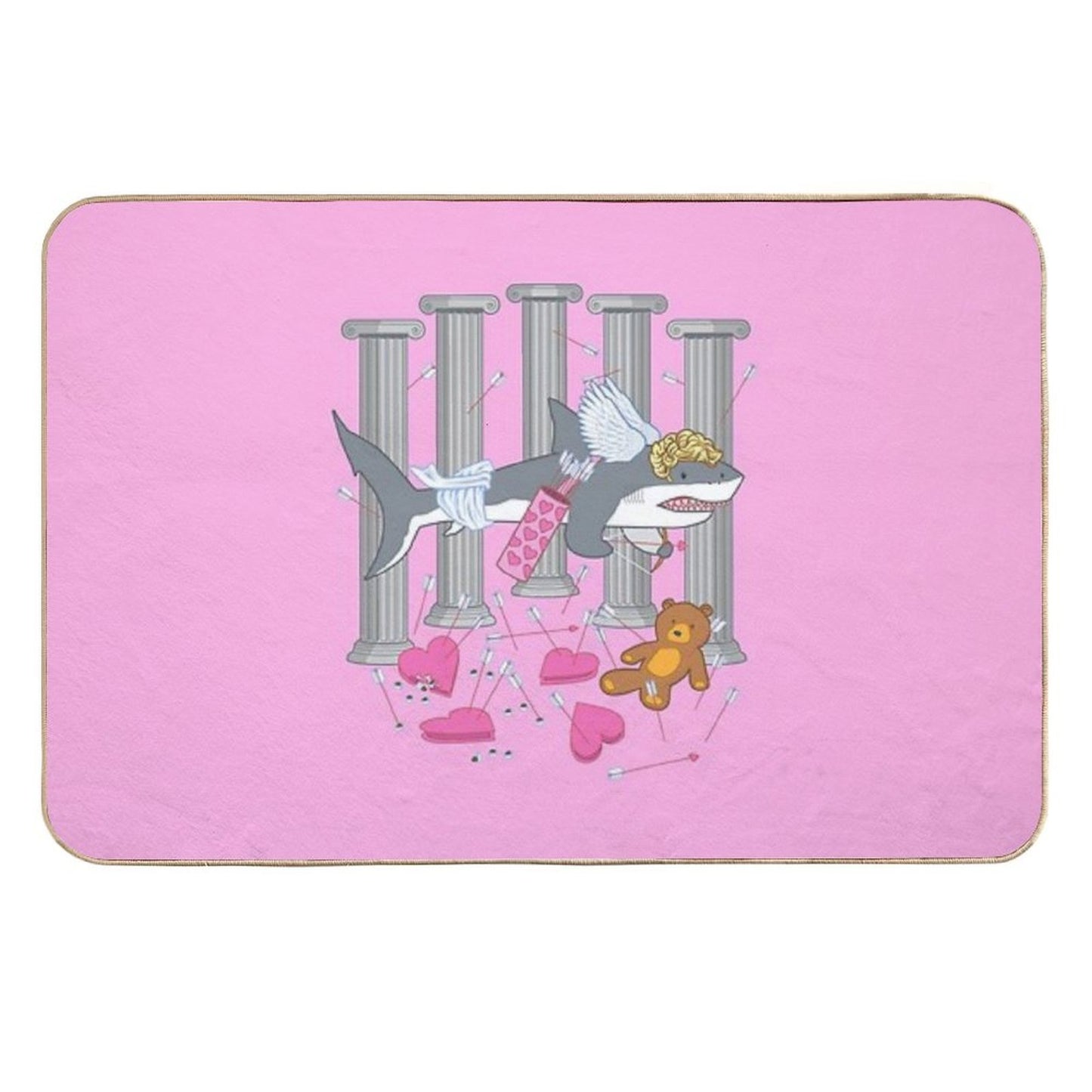 The Cupid Shark  Toxin-Free Bath Mat