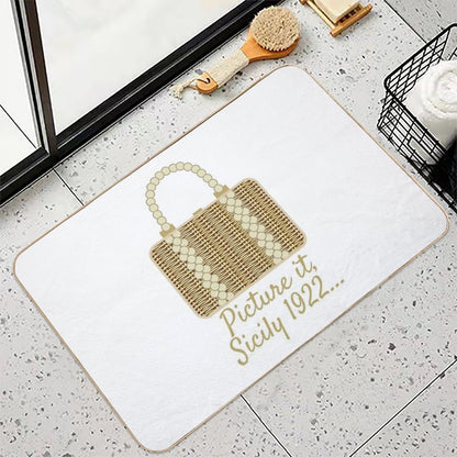 Sophia's Wicker Purse  Toxin-Free Bath Mat