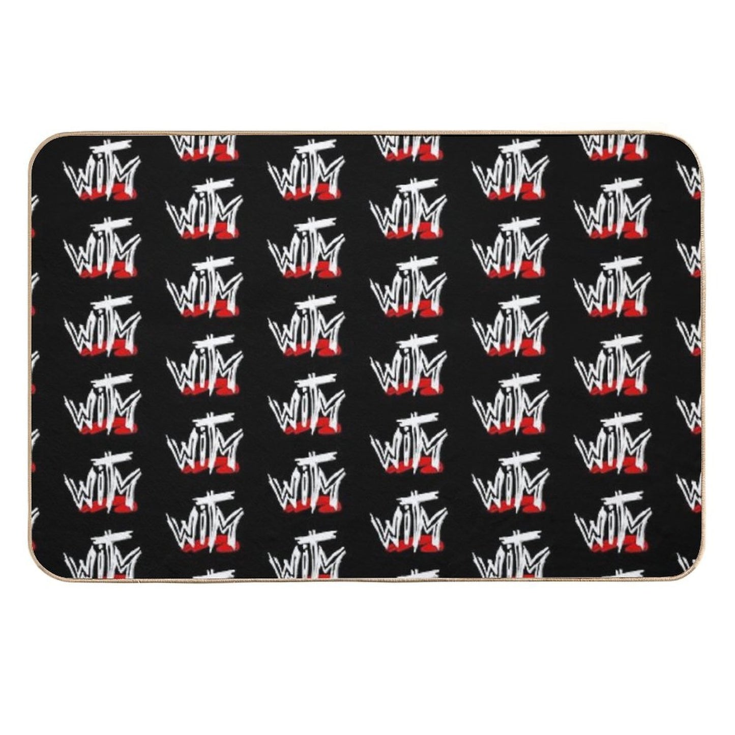 Wrestling in The Middle Scratch Logo  Multi-Purpose Bath Mat
