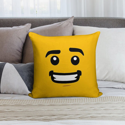 Brick Face - Guy Soft Fade-Resistant Throw Pillow