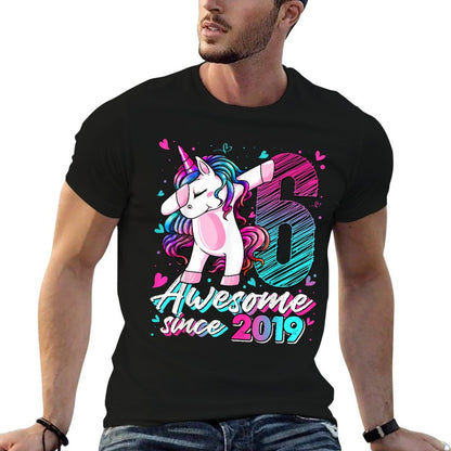 6 Year Old Unicorn Gifts For Girls 6th Birthday Girl Party  Eco-friendly Material T-Shirt