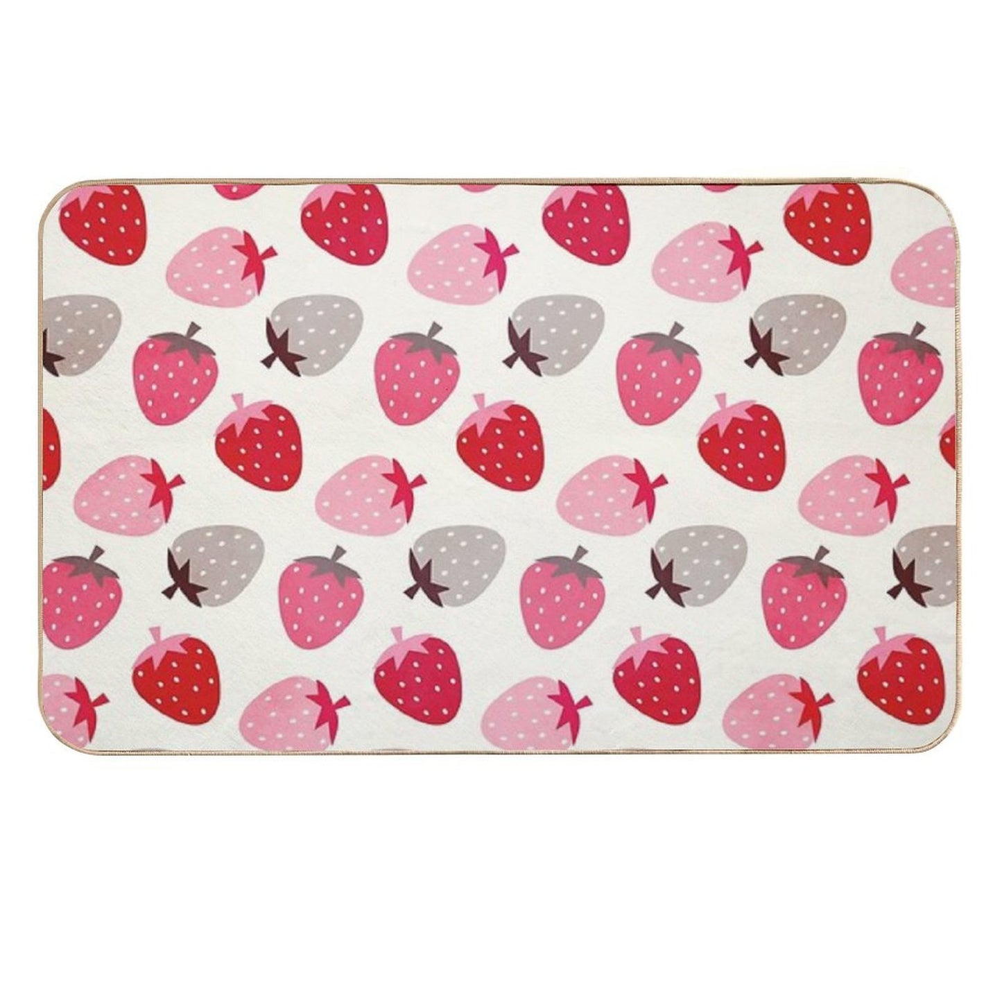 Strawberry Fields  Stain-Proof Bath Mat