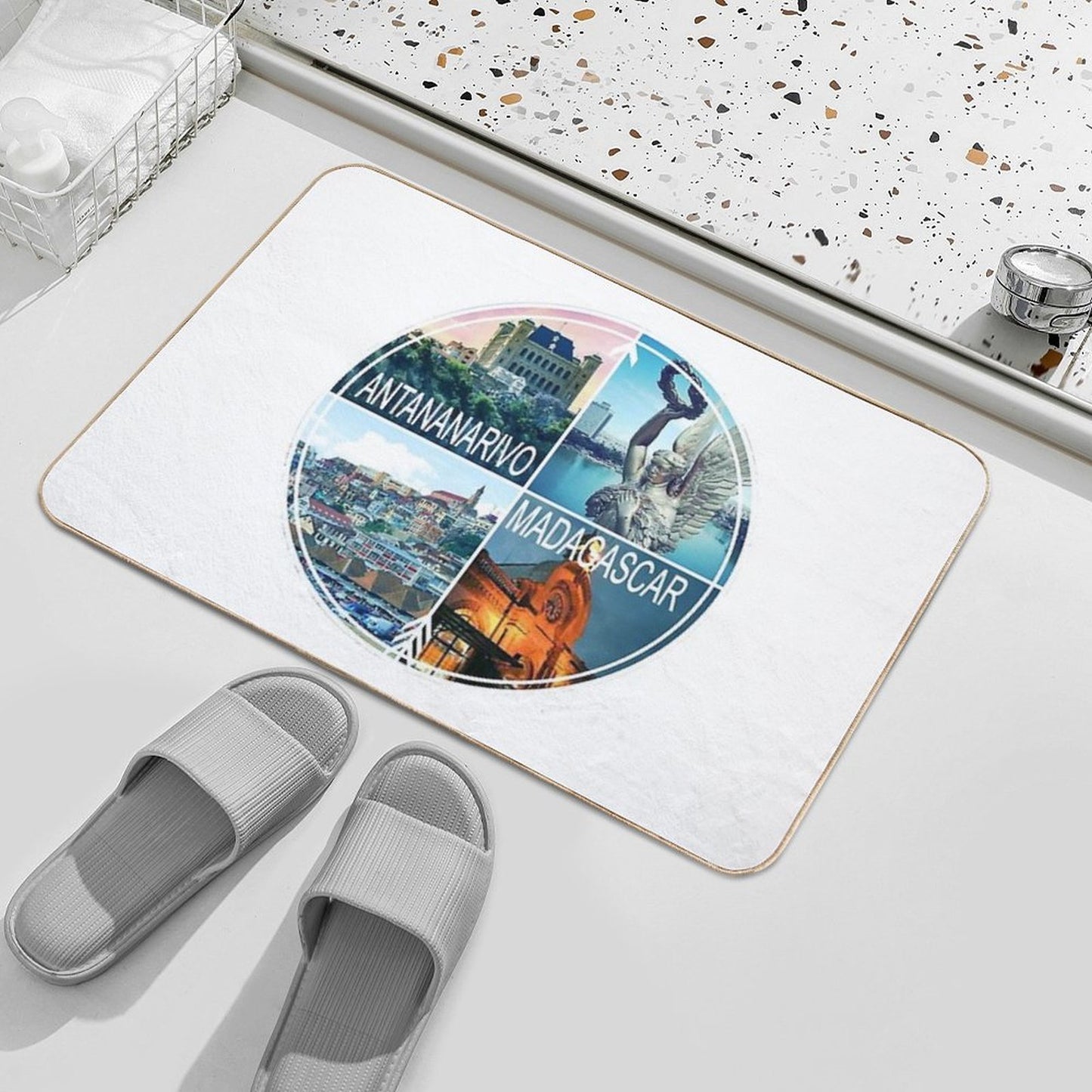 Antananarivo, Madagascar  Dirt-Trapping Bath Mat