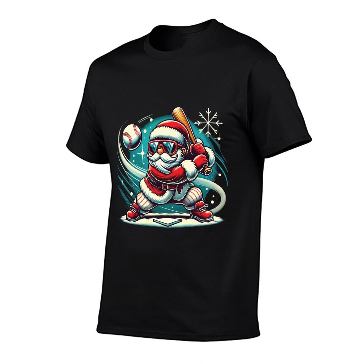 Cute Santa Claus Playing Baseball Boys Kidsns Christmas  Odor-resistant T-Shirt