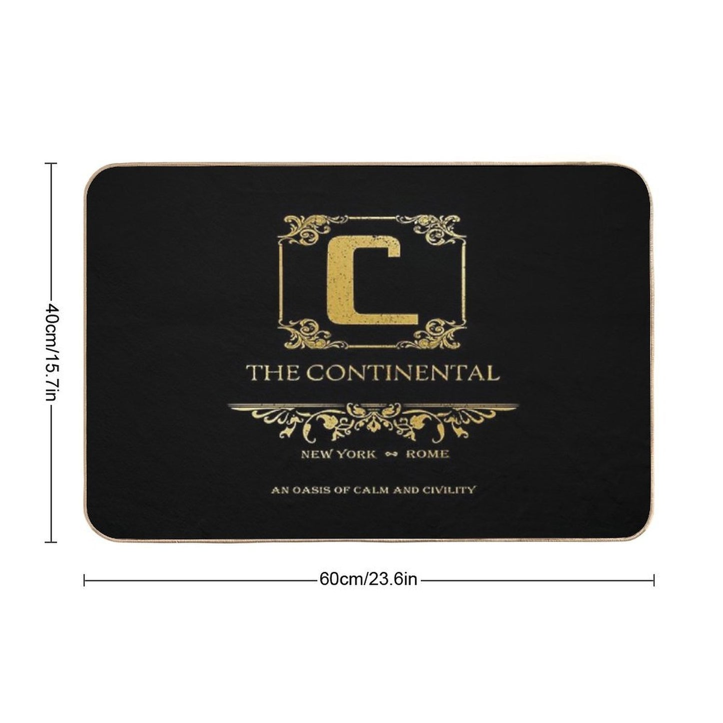 The Continental - Cult Movie  Rapid-Drying Bath Mat