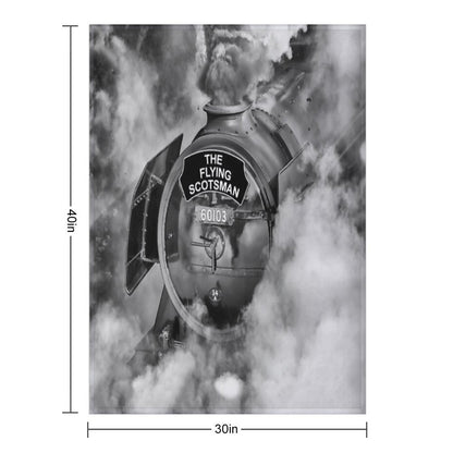 The Flying Scotsman 60103, in A Cloud of Steam And Smoke Premium Throw Blanket