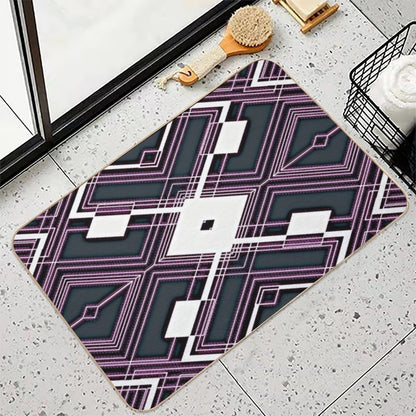 Copy of Silent Velocity - Purple  Dirt-Trapping Bath Mat
