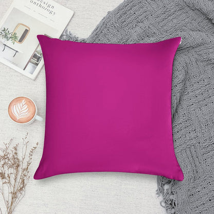 MEDIUM VIOLET ROSE RED VERY PINK HUES -100 SHADES OF PINK ON OZCUSHIONS Soft Short Plush Fabric Throw Pillow