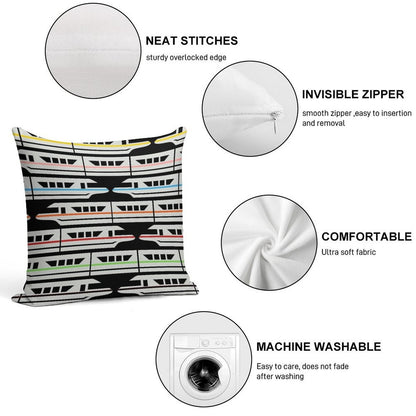 Please Stand Clear of The Door Ways Soft Reinforced Edging Throw Pillow