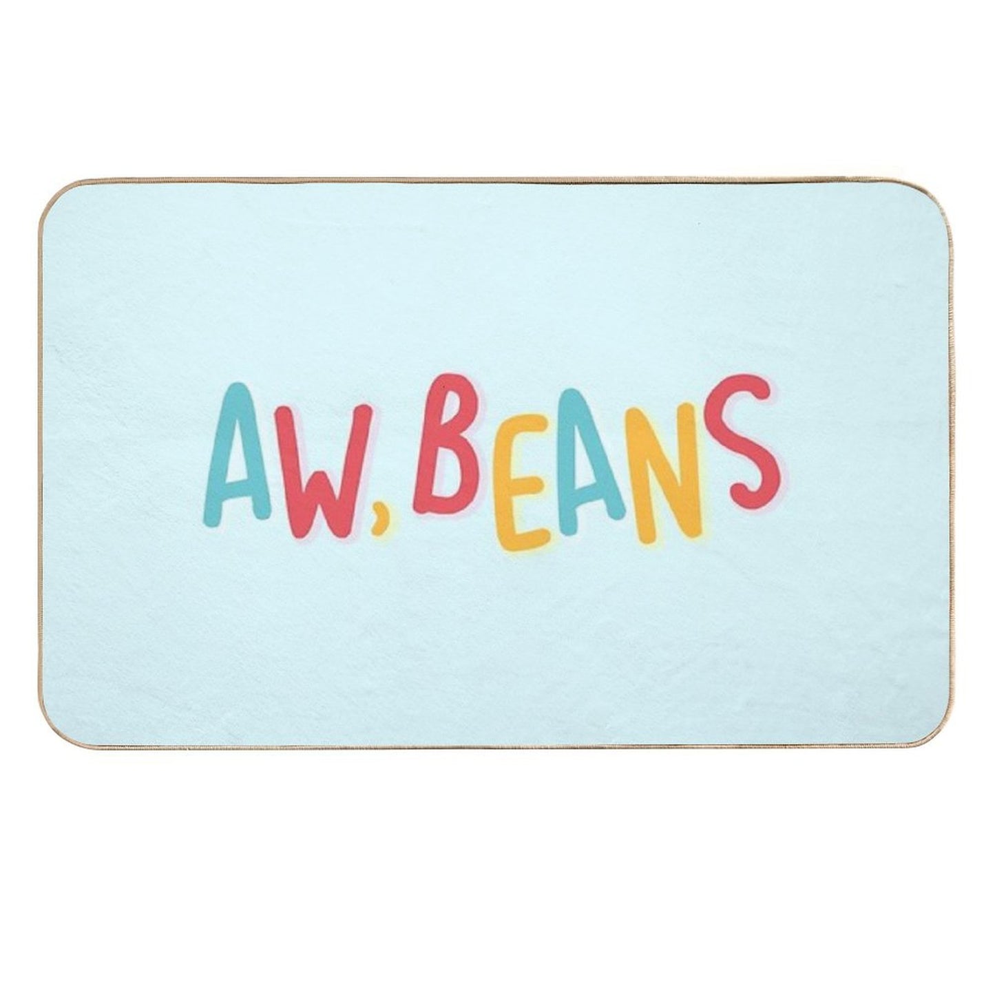 Aw, Beans  Anti-Trip Bath Mat