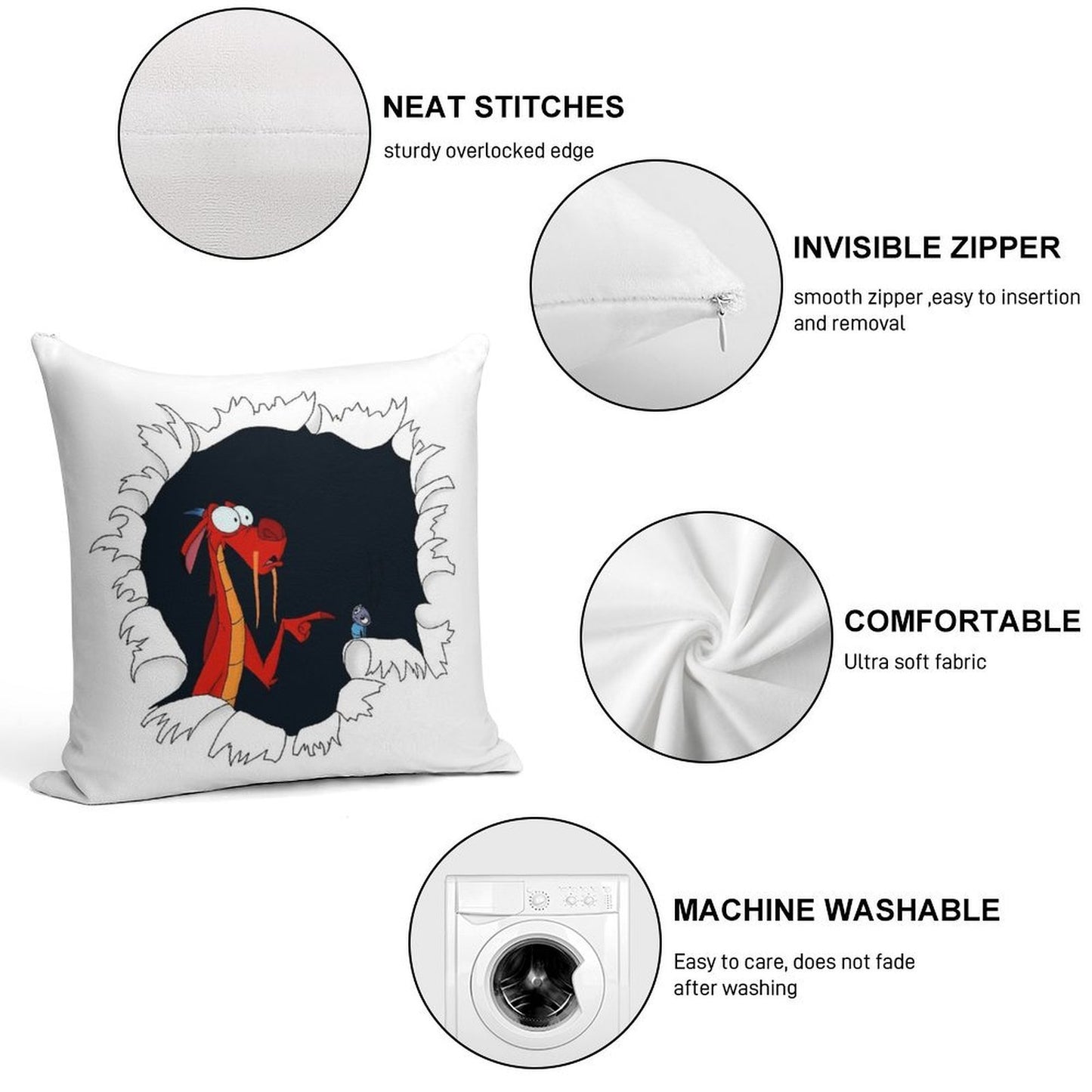 He Did It Soft Anti-Pilling Throw Pillow