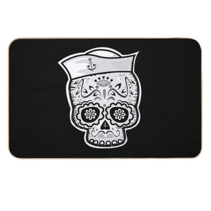 Marinero Muerto Sugar Skull  Stain-Proof Bath Mat