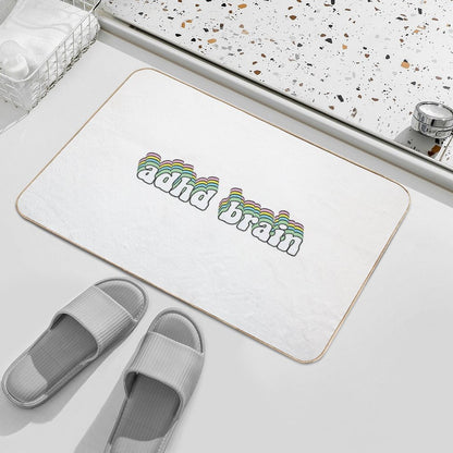 ADHD Brain Cute Pastel  Toxin-Free Bath Mat