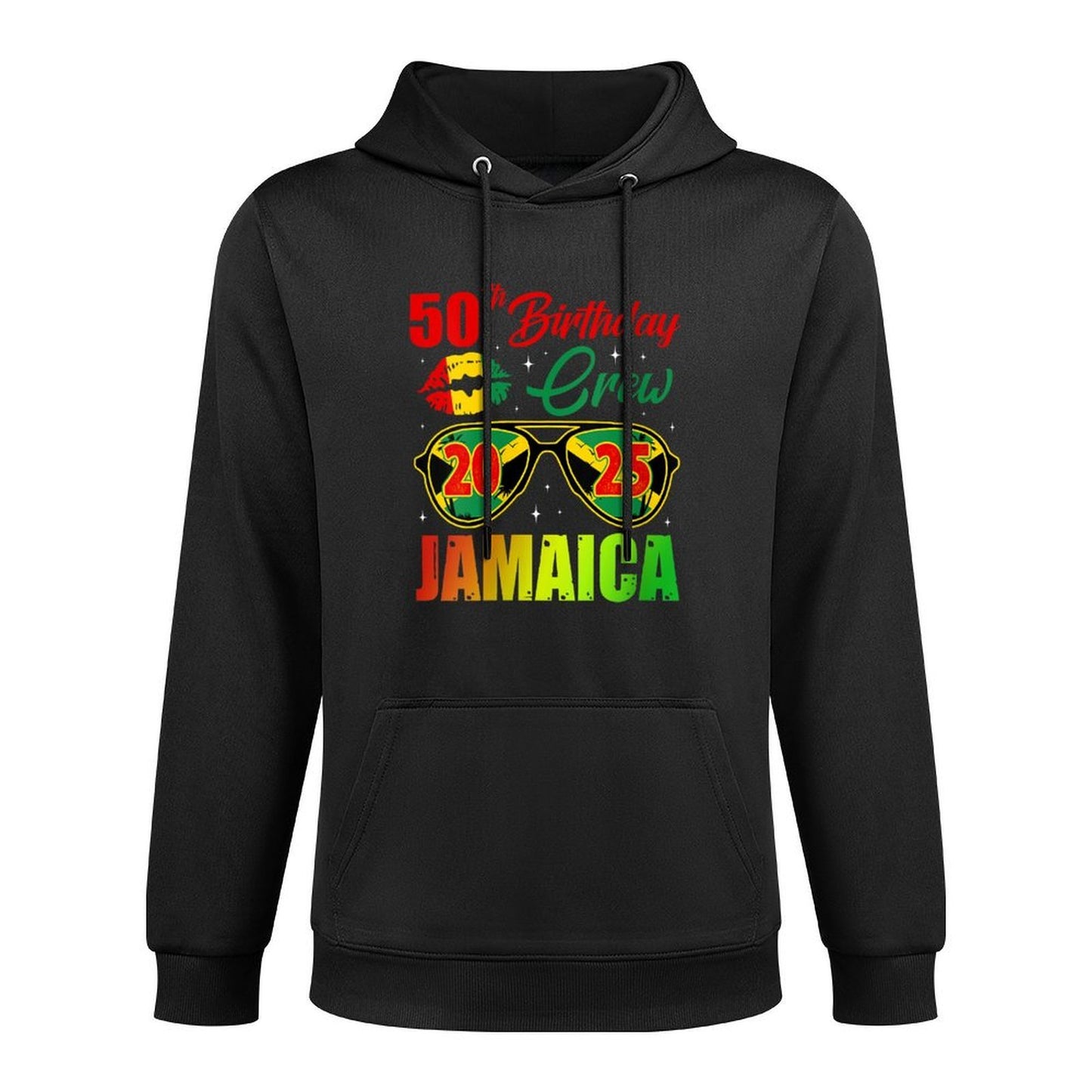 Womens 50th Birthday Crew Jamaica Party 2025 Birthday Trip Layering Staple Hoodie