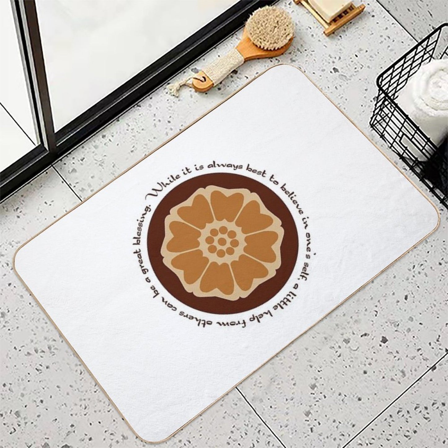 White Lotus Iroh Quote  Odorless Bath Mat