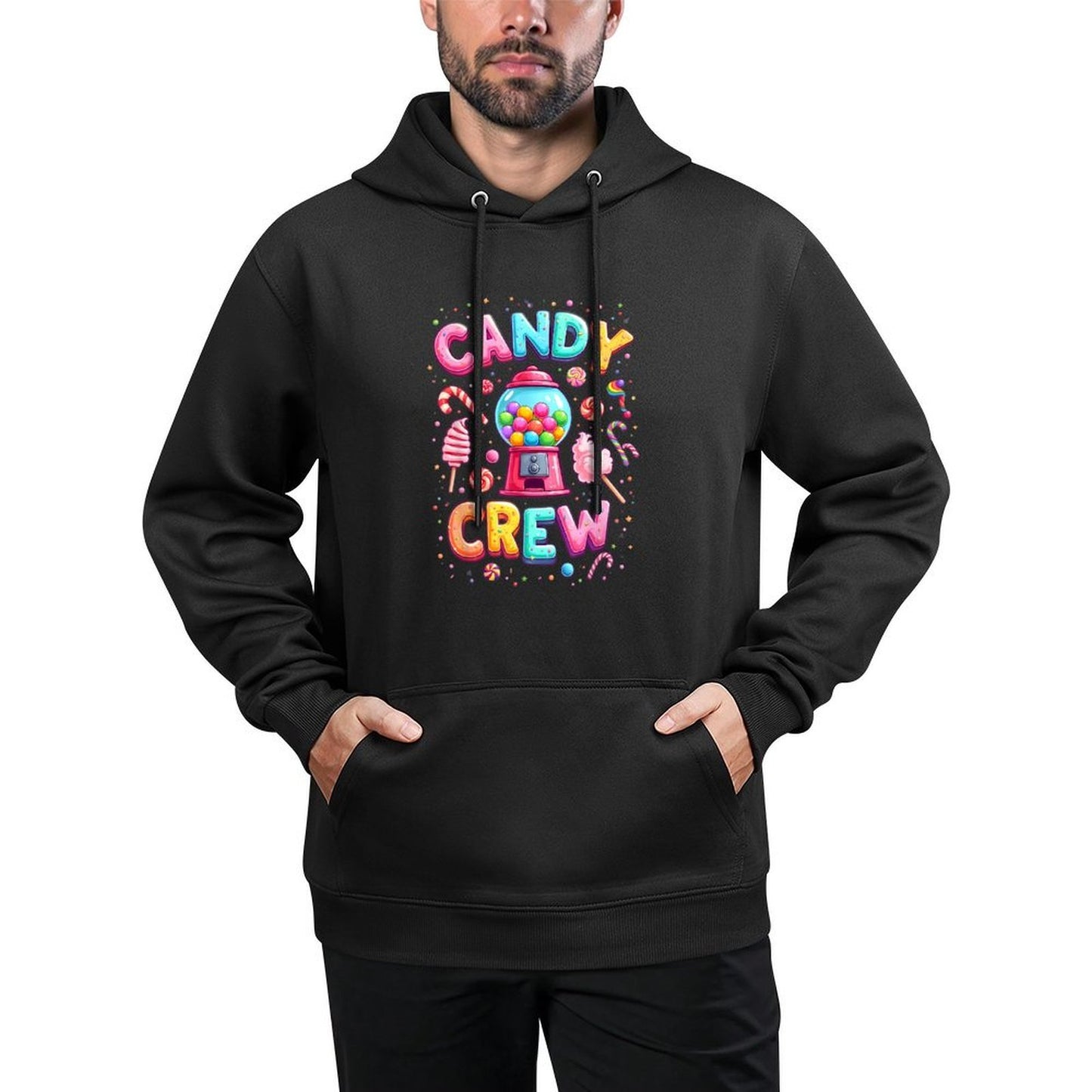 Funny Candy Crew Women Ns Retro Colorful Candy Squad Moisture-Wicking Hoodie