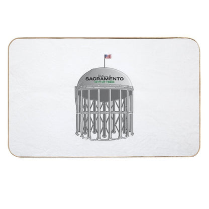 Sacramento City of Trees Tower Picaflor Clothing  Long-Lasting Bath Mat