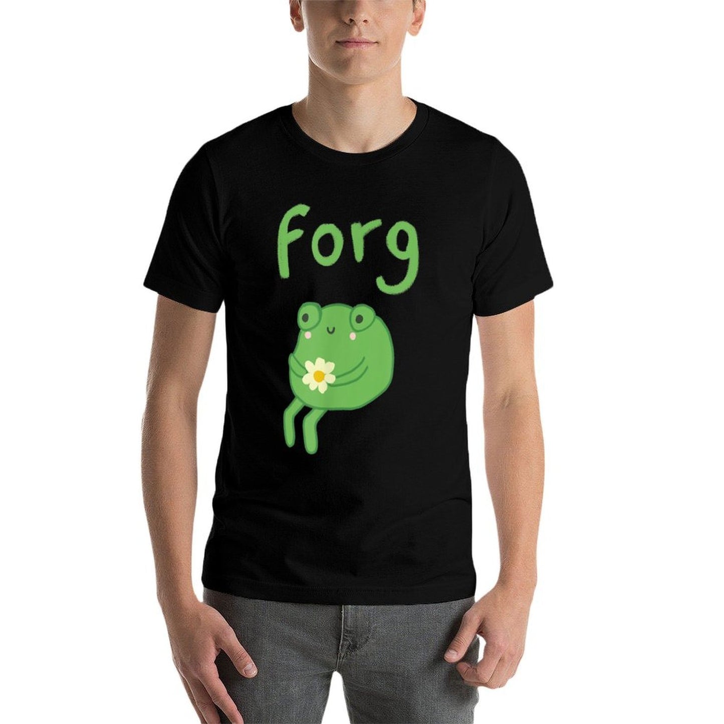 Frog Cake Meme Cute Aesthetic Forg  Relaxed-fit T-Shirt