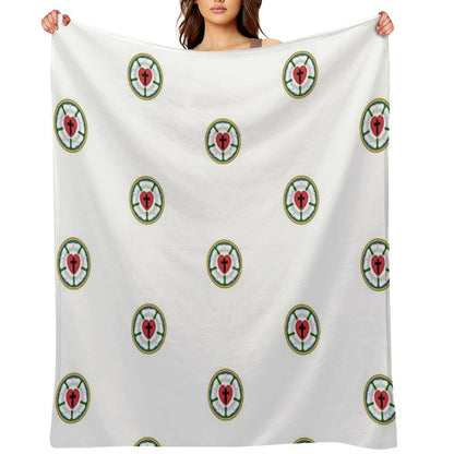 Lutheran Church Rose Heart Cross Logo Gift-ready Throw Blanket