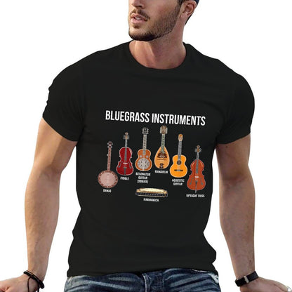 Banjo Bluegrass Instruments Vintage Music Fans Banjo Player  Quick-drying T-Shirt