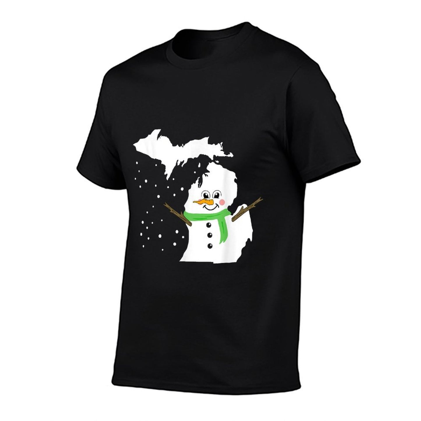 Michigan Snowman  High-quality Stitching T-Shirt