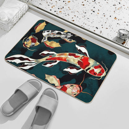 Metallic Koi  Odorless Bath Mat