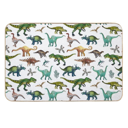 Dino-Mite Dreams for Kids  Trendy Dinosaur Pattern  Unique Gift Idea.  Anti-Trip Bath Mat