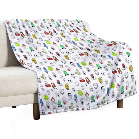 Soyjak Collage Anti-pilling Throw Blanket