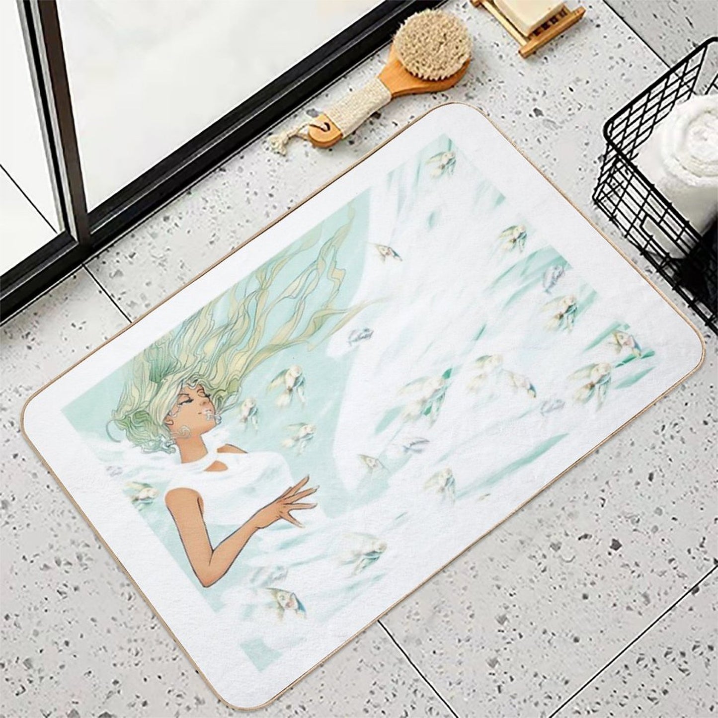 Nautical Durable Bath Mat