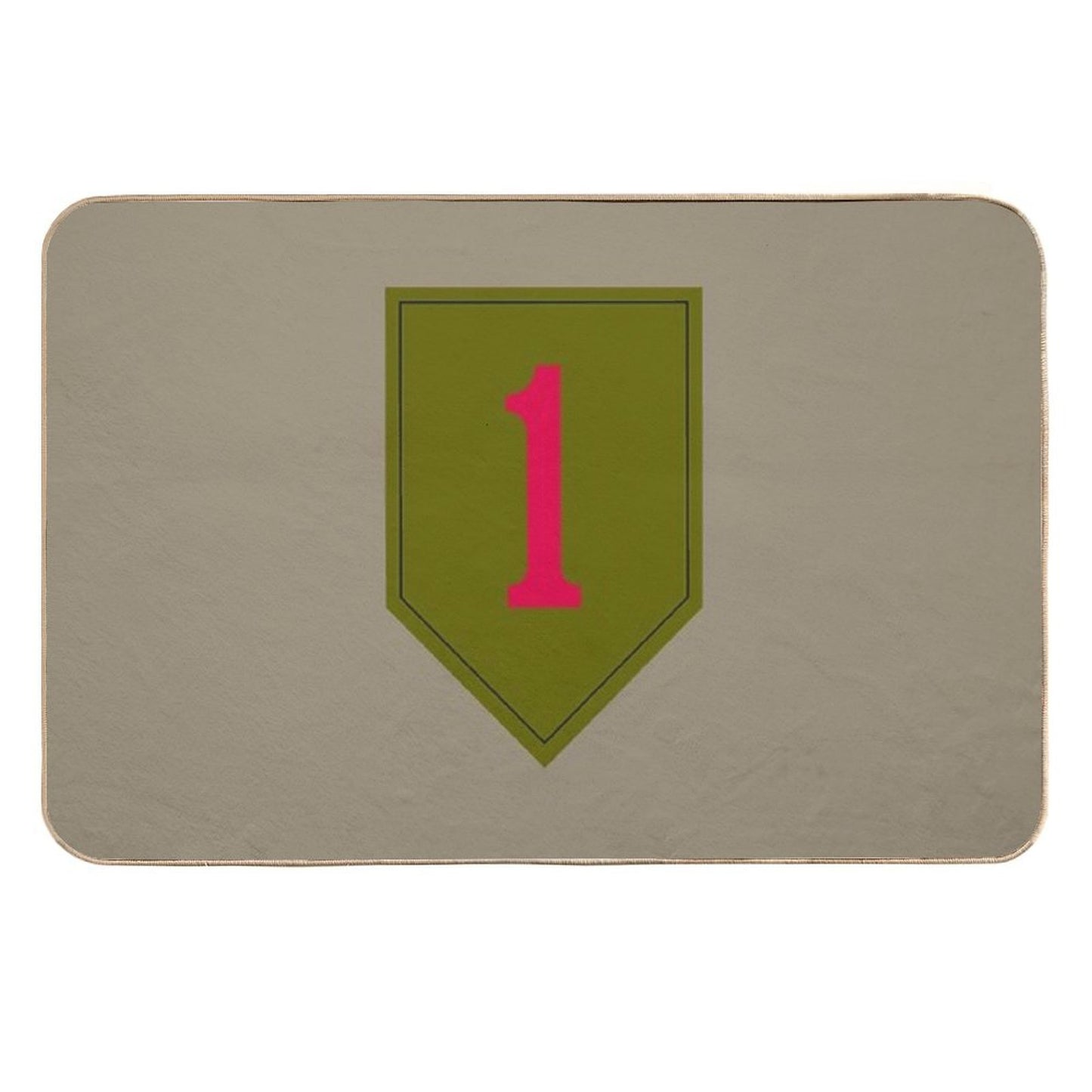 1st Infantry Division The Big Red One (United States Army)  Anti-Trip Bath Mat