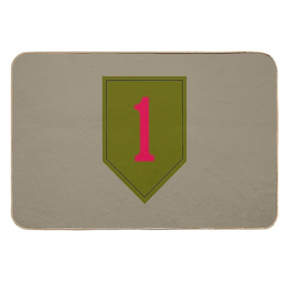 1st Infantry Division The Big Red One (United States Army)  Anti-Trip Bath Mat