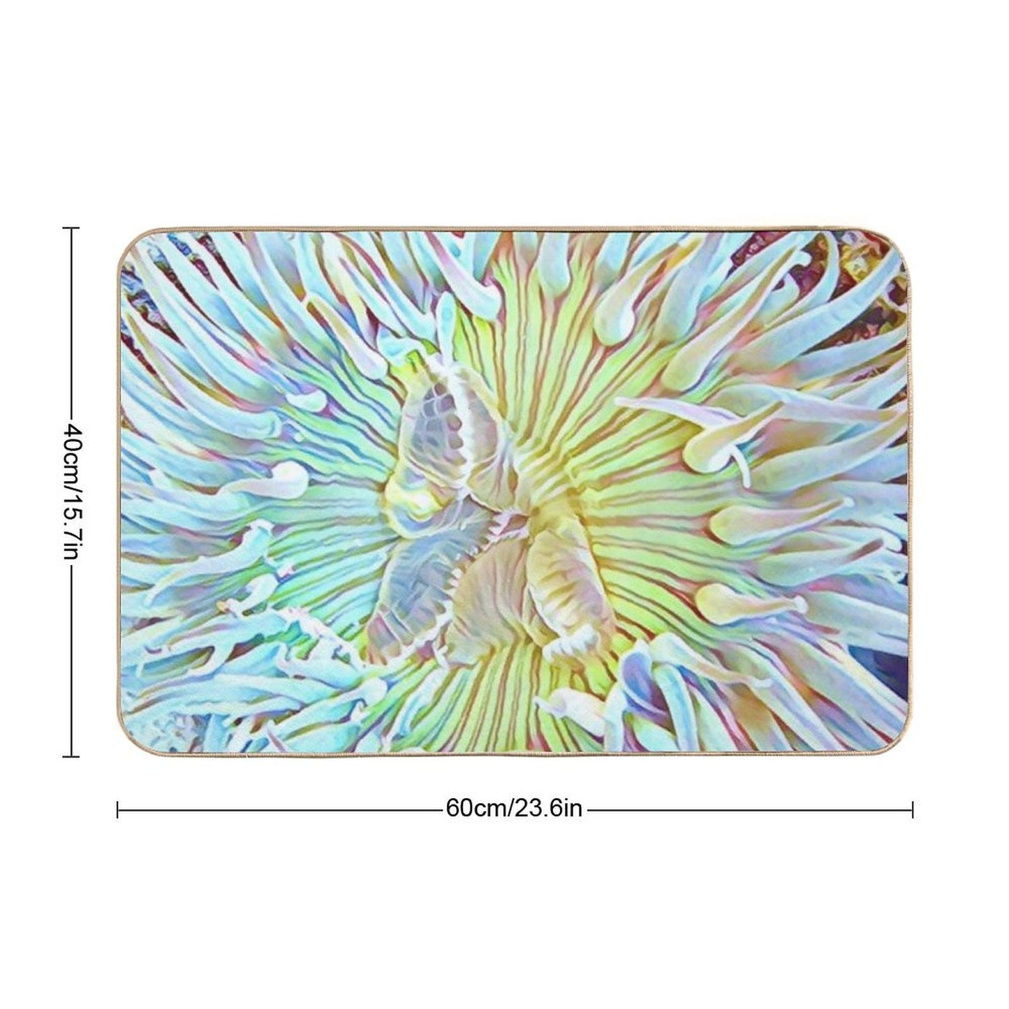 Ready For Lunch - Ocean Animals  Repositionable Bath Mat