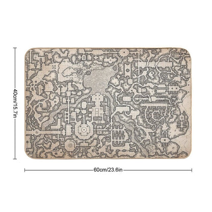 The Winter Tombs - A Massive Dungeon Complex by Dyson Logos  Fade-Resistant Bath Mat
