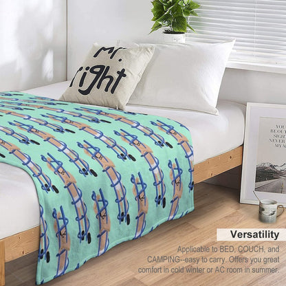 Trapped Wrinkle-free Throw Blanket