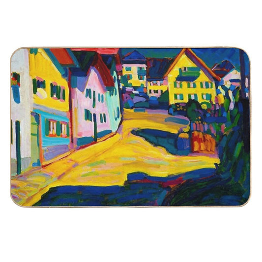Houses at Murnau by Kandinsky  Multi-Purpose Bath Mat