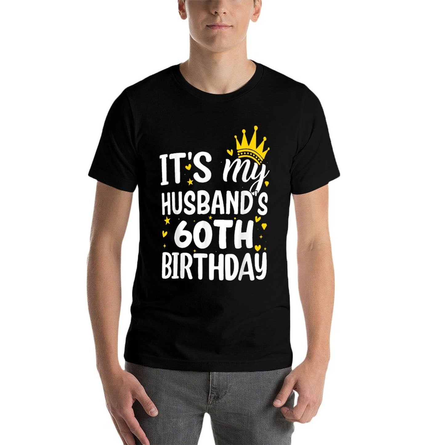 It's My Husband's 60 Year Old Birthday Couple 60th  Eco-friendly Material T-Shirt