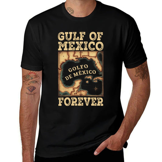 Gulf of Mexico Summer Not Trump US America Historic Map  Classic T-Shirt