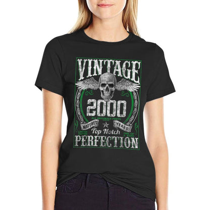 Vintage 2000 Limited Edition 2000 21 Years Old 21st Birthday  Oversized Silhouette T-Shirt