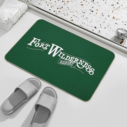 Fort Wilderness Resort Logo  Easy Maintenance Bath Mat