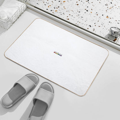 Pixel Pride Hearts  Absorbent Bath Mat